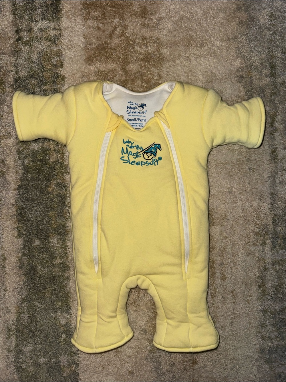 Baby Magic Sleepsuit Yellow Zippered Sleep Sack